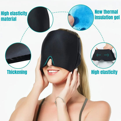 Migraine Relief Hat - Hot Cold Therapy Ice Cap for Pain Relief