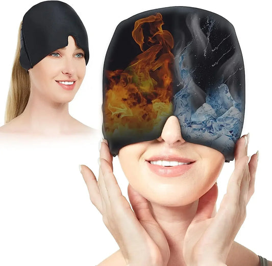 Migraine Relief Hat - Hot Cold Therapy Ice Cap for Pain Relief