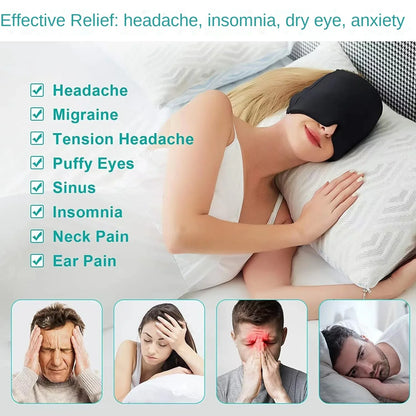 Migraine Relief Hat - Hot Cold Therapy Ice Cap for Pain Relief